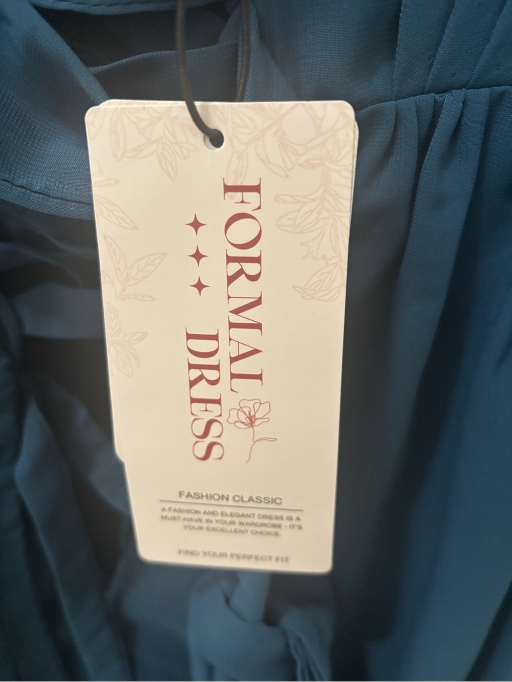 Formal Dress Teal Blue
